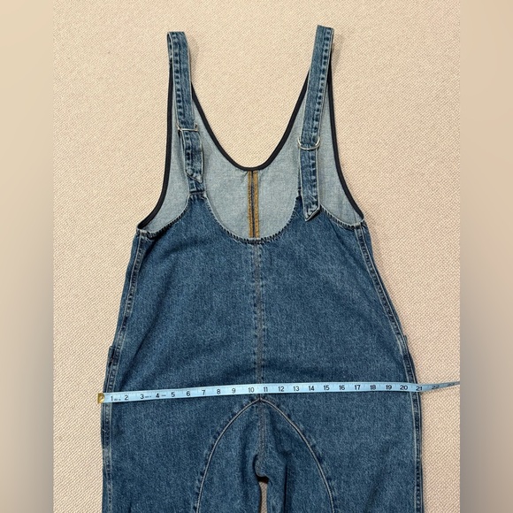 We The Free People Overalls Medium Denim High Roller - Picture 6 of 8